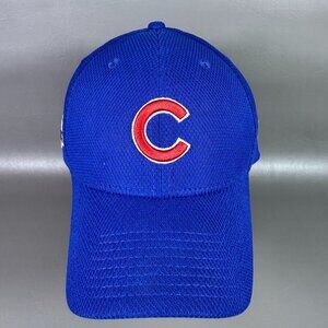 Chicago Cubs Hat New Era 39THIRTY 2016 World Series Stretch Fitted M/L Blue Cap